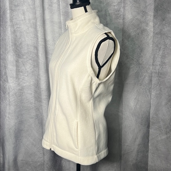 Exertek Cream Fleece Full Zip Vest with Pockets - Medium - Picture 3 of 10